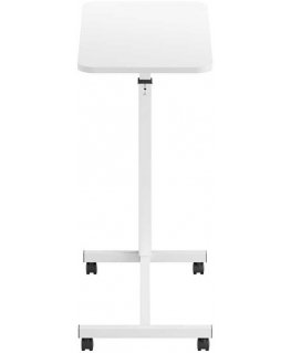 Spacetronik Buddy 02 Lite adjustable table on wheels, white