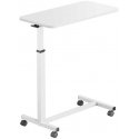 Spacetronik Buddy 02 Lite adjustable table on wheels, white Spacetronik Buddy 02 Lite adjustable table on wheels, white