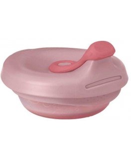 b.box - Silicone bowl with filler+supply cap | Pink