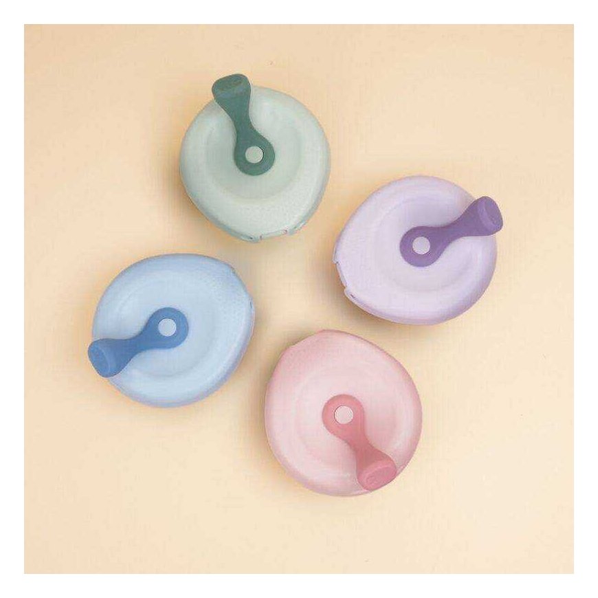 b.box - Silicone bowl with filler+supply cap | Pink – 5