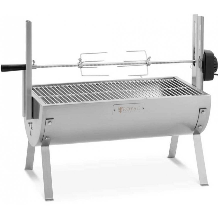 Royal Catering Charcoal grill with electric pig roast, 4 W, 15 kg, 82 cm – 2