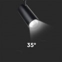 Valgusti siinisüsteem 3F V-TAC 40W LED 35st CCT CRI90+ Must VT-47050 2700K-4000K-6000K 3150lm
