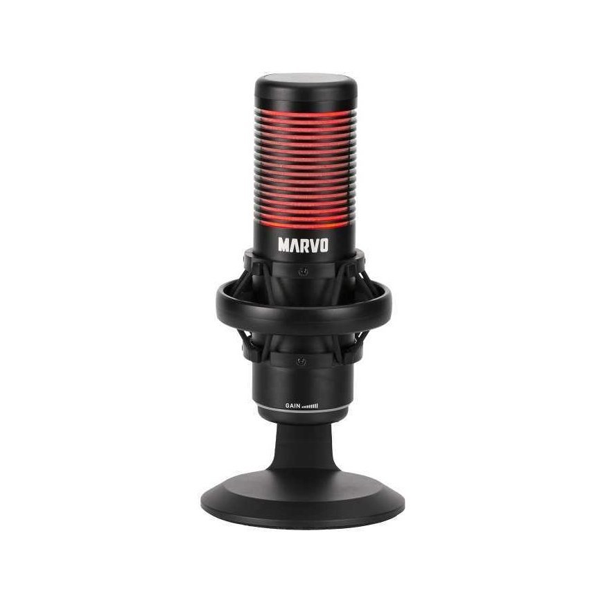 Marvo MIC-07 RGB Black Wired Microphone