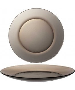 Duralex LYS SEPIA plate brown 235 x 20 mm - 6 pcs in a set.