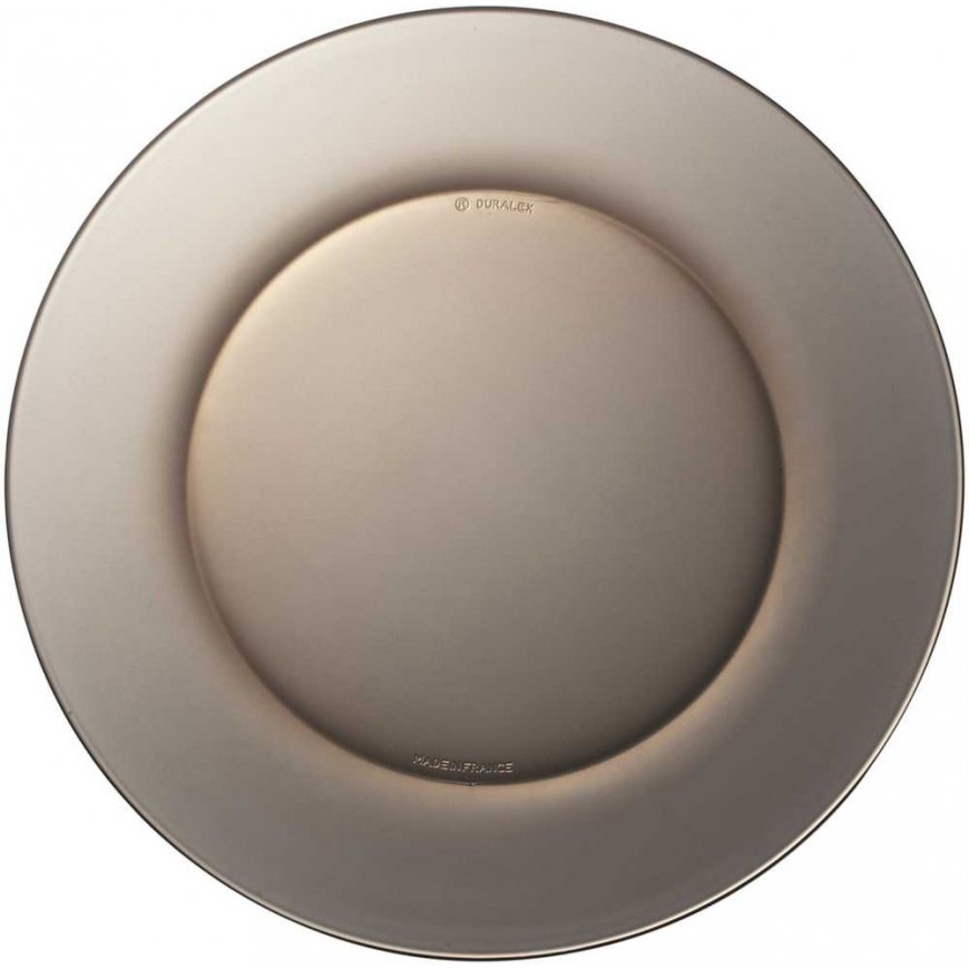 Duralex LYS SEPIA lėkštė ruda 235 x 20 mm - rinkinyje 6 vnt. – 2