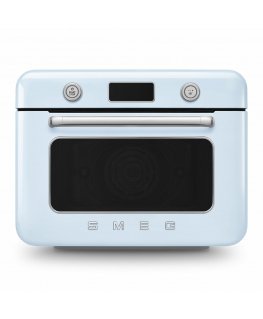 Smeg COF01PBEU паровая печь Маленький Синий, Нержавеющая сталь Кнопки, Вращающийся