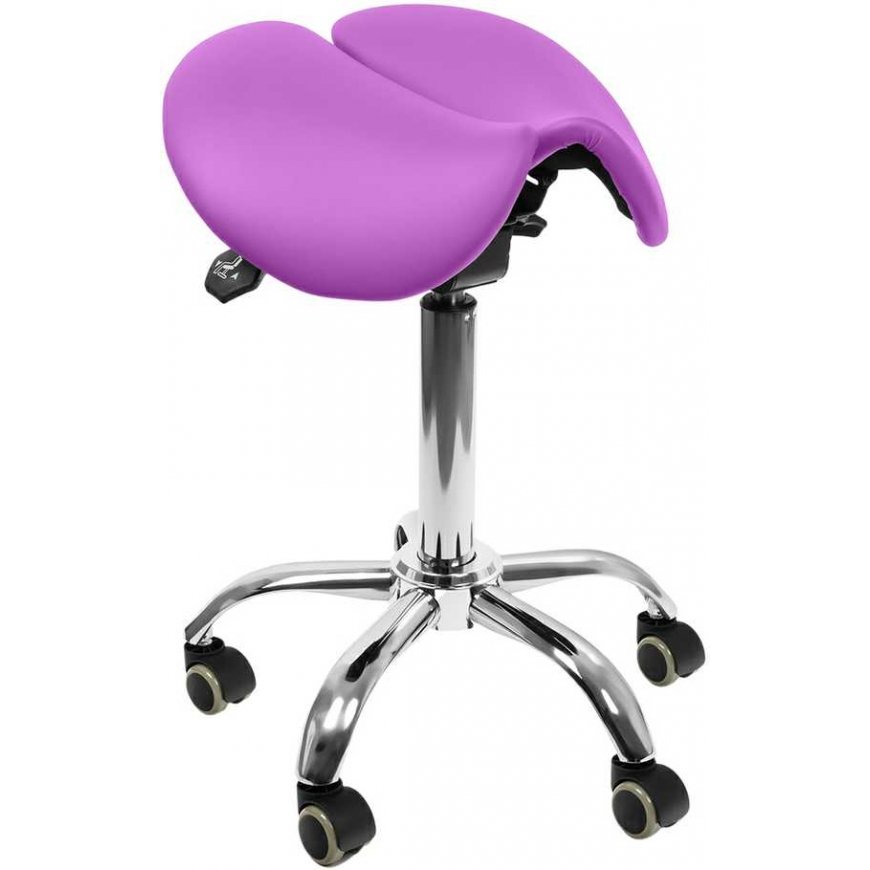Spacetronik Ergonomic adjustable stool SELLA purple