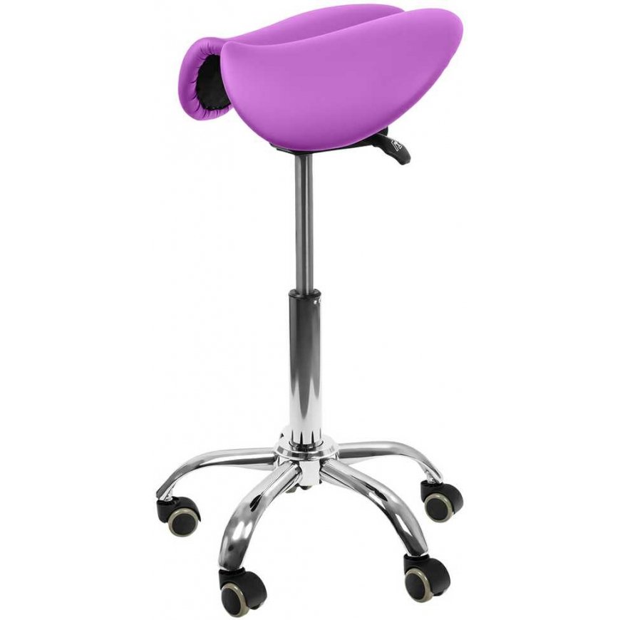 Spacetronik Ergonomic adjustable stool SELLA purple – 5