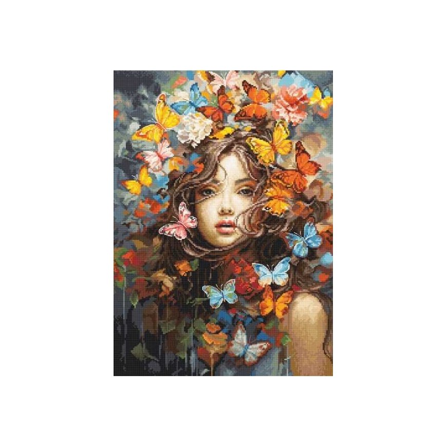 luca S Suskaičiuotas dygsnio kryželiu rinkinys "Butterflies Magic" 29 x 40 cm SBU5043 – 2