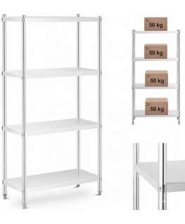 Royal Catering Metalinė maitinimo sandėlio lentyna iki 200 kg 90 x 40 x 180 cm