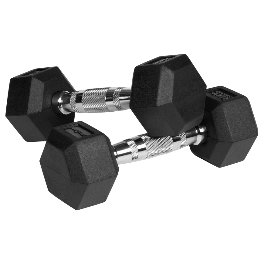 Gumuoti ketaus hanteliai HEX 2x3kg, REBEL ACTIVE – 3