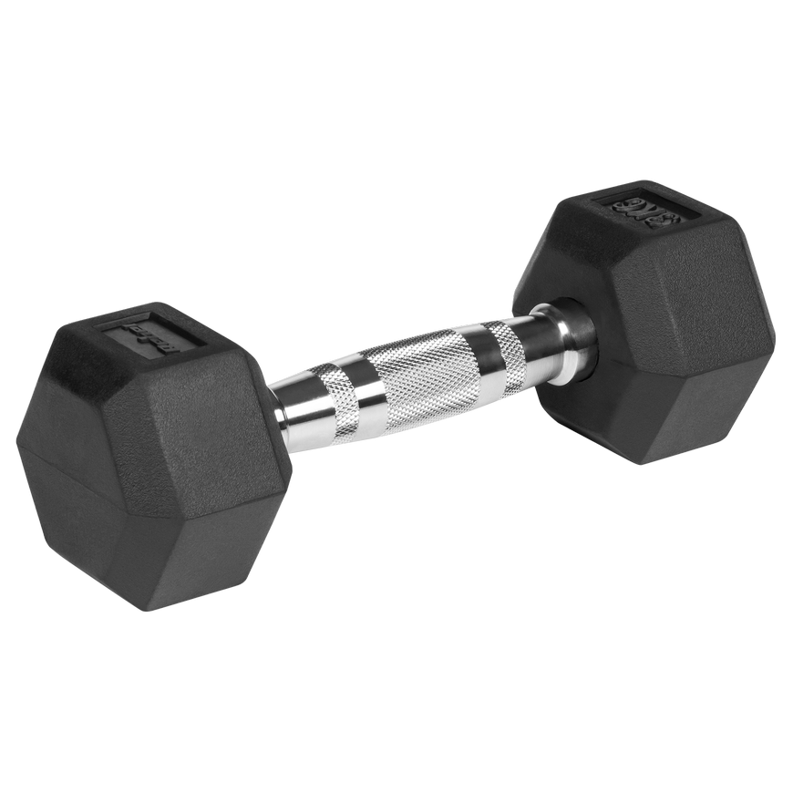 Gumuoti ketaus hanteliai HEX 2x3kg, REBEL ACTIVE – 4