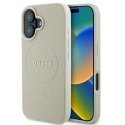 Dėklas Guess GUHMP16SPGHSMME iPhone 16 6.1" smėlio spalva/beige hardcase Grained Ring MagSafe Dėklas Guess GUHMP16SPGHSMME iPhone 16 6.1" smėlio spalva/beige hardcase Grained Ring MagSafe