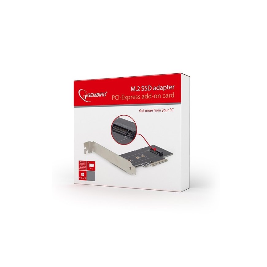 Gembird PEX-M2-01 liidesekaart/adapter Sisemine M.2, PCIe – 4