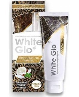 White Glo Kokosų Aliejus Shine Whitening Dantų pasta Dantų pasta Baltas Glo, 150 g, Unisex