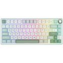 Royal Kludge RK R75 Sidabrinis Switches Skycyan Žaidimų klaviatūra baltos spalvos Royal Kludge RK R75 Sidabrinis Switches Skycyan Žaidimų klaviatūra baltos spalvos