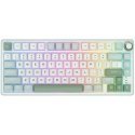 Royal Kludge RK R75 Silver Switches Skycyan Gaming keyboard in white color Royal Kludge RK R75 Silver Switches Skycyan Gaming keyboard in white color