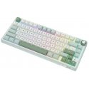 Royal Kludge RK R75 Silver Switches Skycyan Gaming keyboard in white color Royal Kludge RK R75 Silver Switches Skycyan Gaming keyboard in white color
