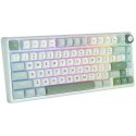 Royal Kludge RK R75 Silver Switches Skycyan Gaming keyboard in white color Royal Kludge RK R75 Silver Switches Skycyan Gaming keyboard in white color