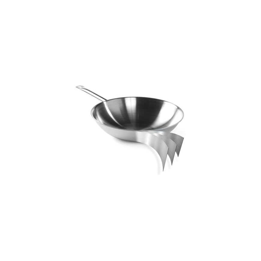 Keptuvė WOK 3-PLY - bez pokrywki - Hendi 839003 – 2