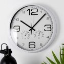 Excellent Housewere Wall clock with thermometer and hygrometer, 30 cm