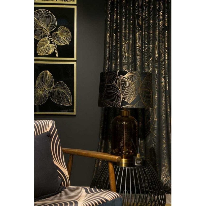 Eurofirany LIMITED COLLECTION VICTORIA7 Candlestick made of art glass, ∅ 15 X 20 cm, color: black, gold – 4