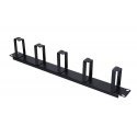 Extralink Cable organizer 1U, black Extralink Cable organizer 1U, black