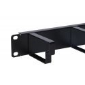 Extralink Cable organizer 1U, black Extralink Cable organizer 1U, black