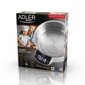 Adler AD 3166 virtuvinės svarstyklės Nerūdijančiojo plieno, Balta Stalviršis Turas Elektroninės virt