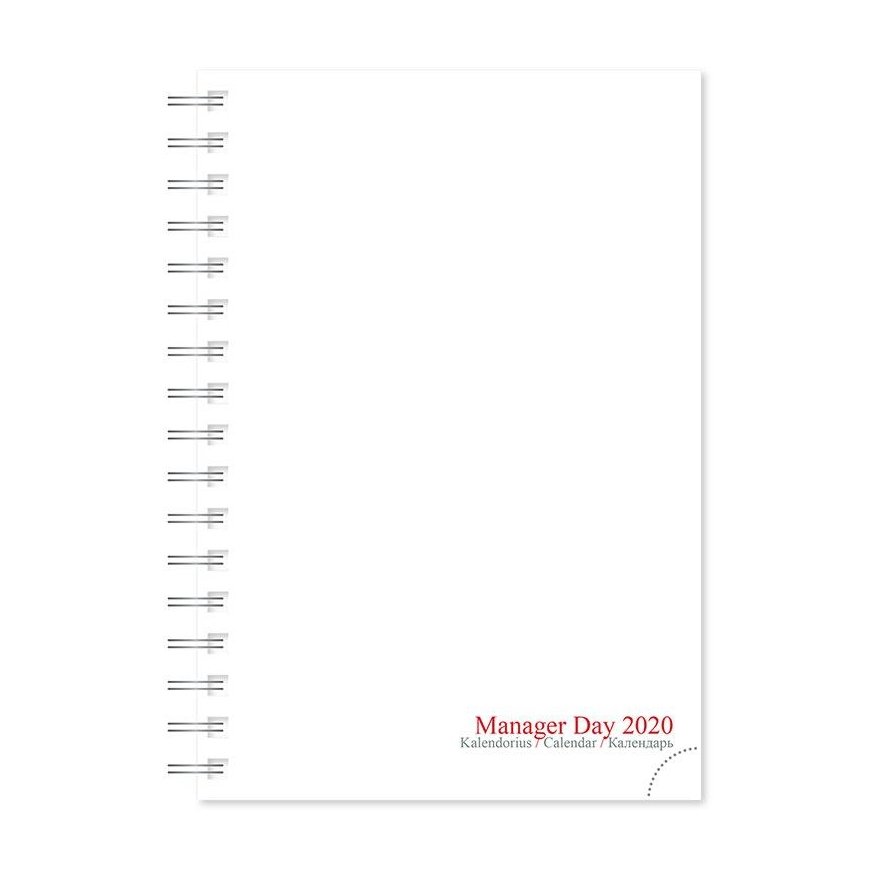 Timer Vidaus blokas kalendoriui MANAGER DAY 2025, A5