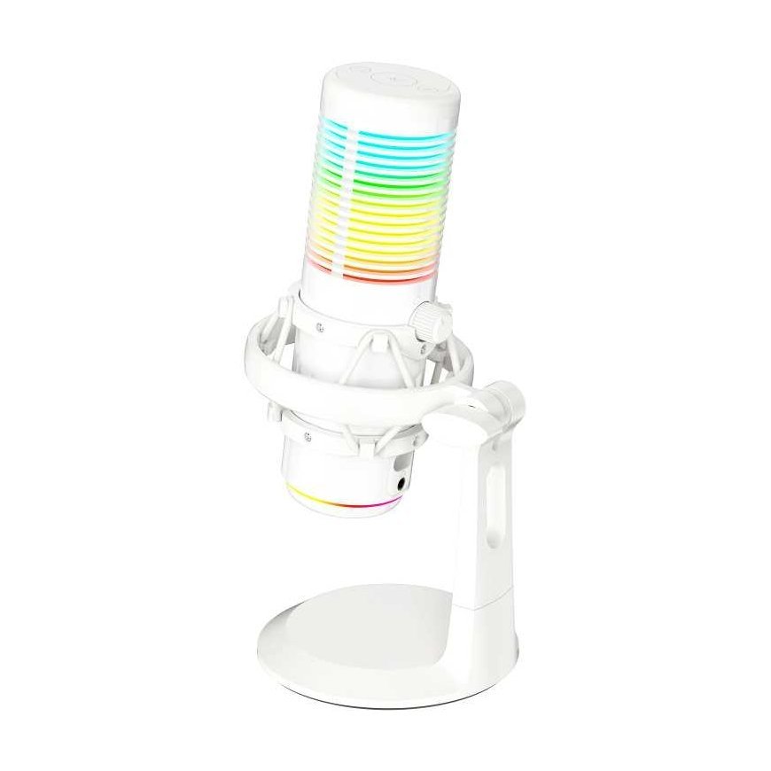 Marvo MIC-07 RGB baltas laidinis mikrofonas |USB – 3