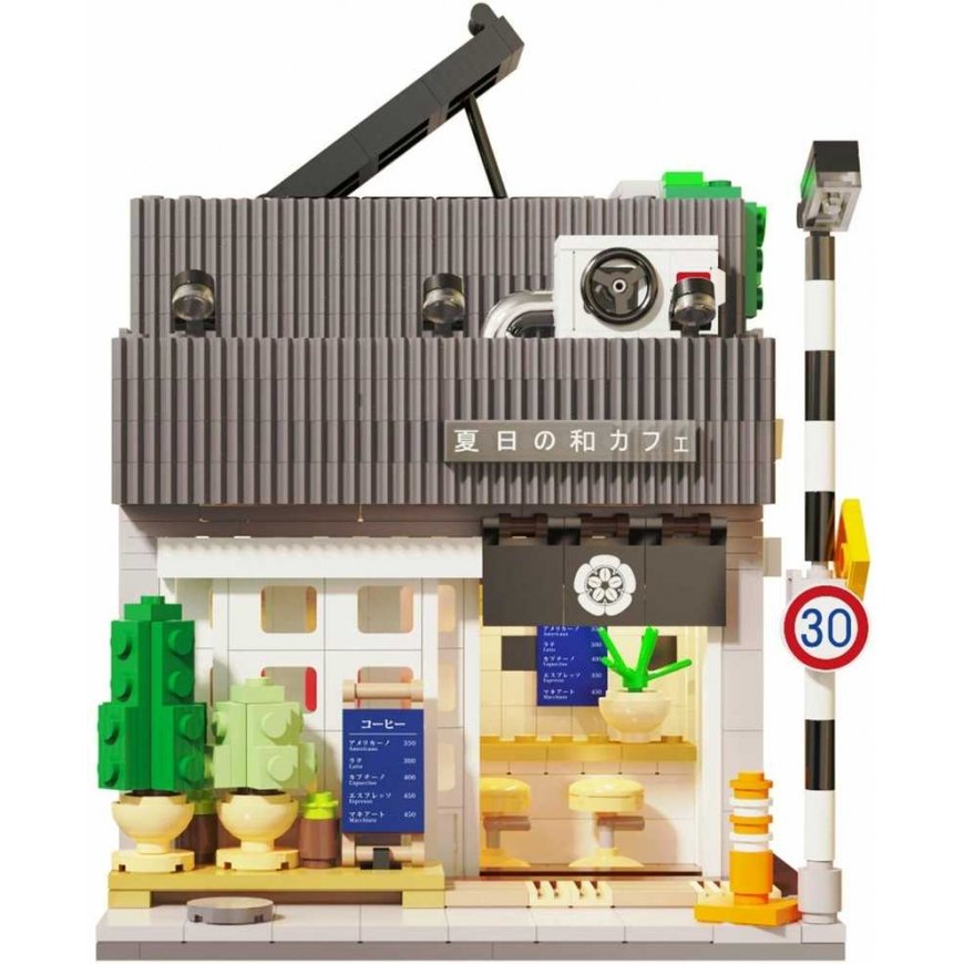 Klocki konstrukcyjne CaDA Kawiarnia Summer Breeze Coffee Shop Budynek Światło LED 1116 parts – 2