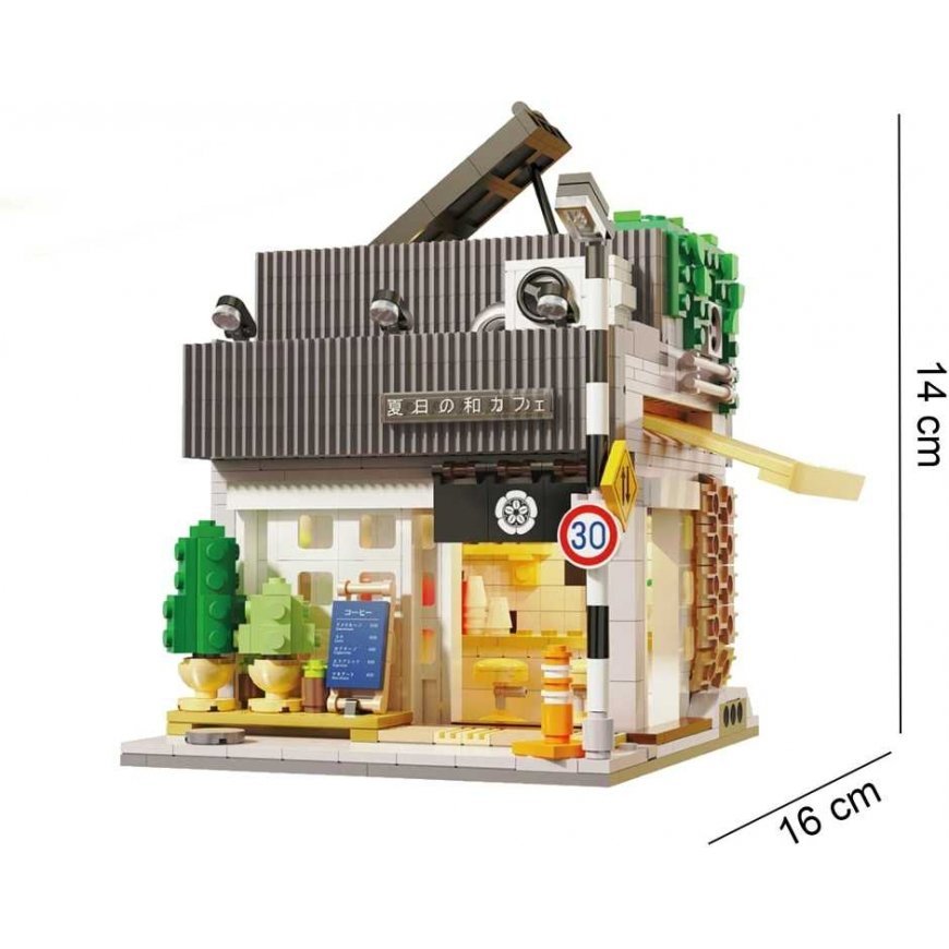 Klocki konstrukcyjne CaDA Kawiarnia Summer Breeze Coffee Shop Budynek Światło LED 1116 dalys – 4