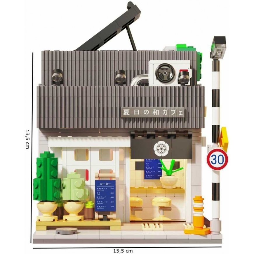 Klocki konstrukcyjne CaDA Kawiarnia Summer Breeze Coffee Shop Budynek Światło LED 1116 parts – 5