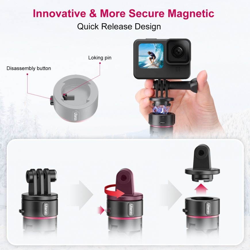 Ulanzi Quick Release for Gopro Hero / Sjcam / Xiaomi / Dji /Go-quick Ii