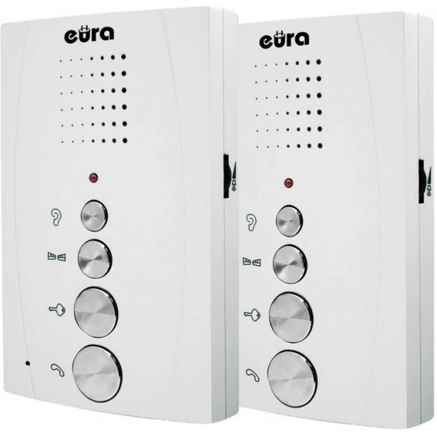 Eura DOMOFON "EURA" 'ADP-51A3 "DFESA" "- 1-family, 2 uniphones, intercom, white