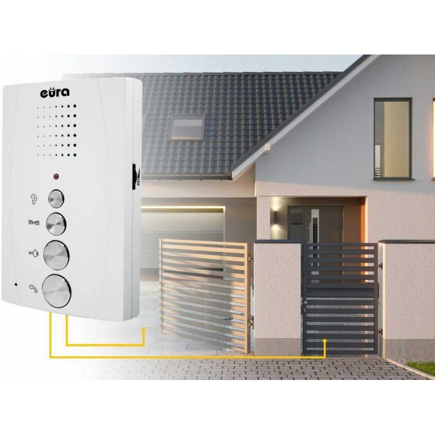 Eura DOMOFON "EURA" 'ADP-51A3 "DFESA" "- 1-family, 2 uniphones, intercom, white – 3