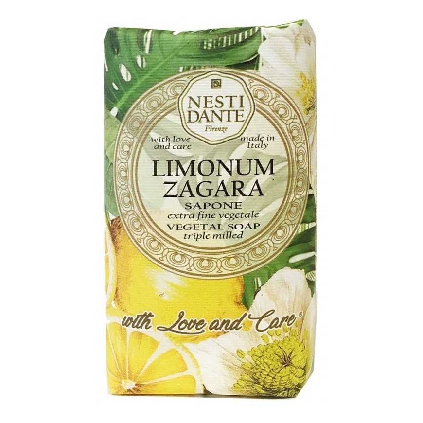 Tualetinis muilas Nesti Dante Limonum Zagara, natūralus, 250 g – 2