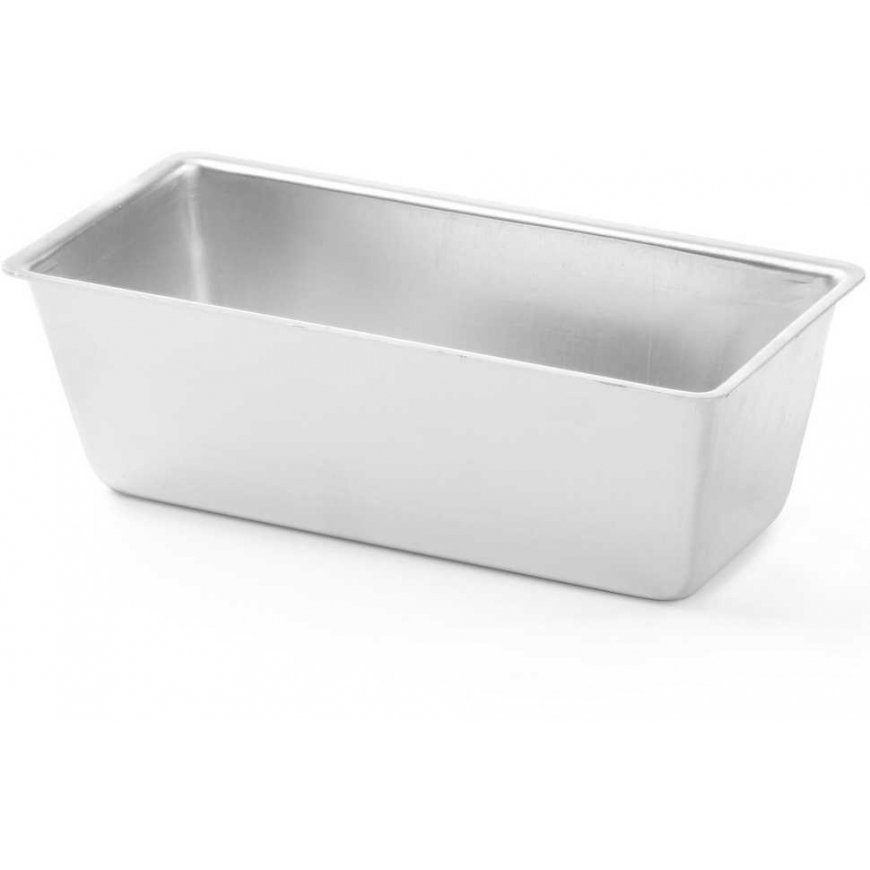 Rectangular cake baking pan 26x10x7.5 cm aluminum - Hendi 682302