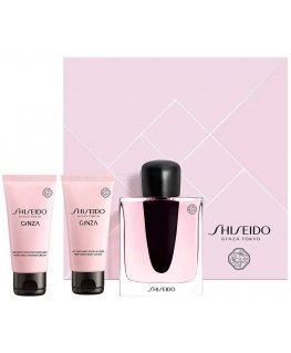 Set Shiseido: Ginza, Eau De Parfum, For Women, 50 ml + Ginza, Moisturizing, Body lotion, 50 ml + Ginza, Cleansing, Shower gel, F