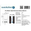 EverActive 6LR61PRO-10PAK alkaline battery pack (x 10)