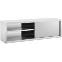 Royal Catering Catering wall cabinet with sliding doors, Steel, 200 x 45 x 60 cm Royal Catering Catering wall cabinet with sliding doors, Steel, 200 x 45 x 60 cm