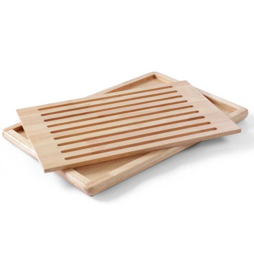 Bread cutting board with removable grid - Hendi 505502