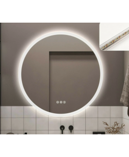 Зеркало с подсветкой Vinchome Madrid M3051-R80, Ø800мм, Bluetooth