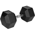 Gumuotas ketaus hantelis HEX 30 kg REBEL ACTIVE Gumuotas ketaus hantelis HEX 30 kg REBEL ACTIVE