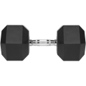 Gumuotas ketaus hantelis HEX 30 kg REBEL ACTIVE Gumuotas ketaus hantelis HEX 30 kg REBEL ACTIVE