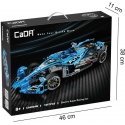 Klocki konstrukcyjne CaDA Duże auto wyścigowe 60 cm Samochód sportowy Electric Super Racing Car Žydra wyścigówka Važiuoklė 1667 