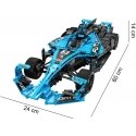 Klocki konstrukcyjne CaDA Duże auto rycssowe 60 cm Samochód sportowy Electric Super Racing Car Zydra rycssówka Chassis 1667 part Klocki konstrukcyjne CaDA Duże auto rycssowe 60 cm Samochód sportowy Electric Super Racing Car Zydra rycssówka Chassis 1667 part