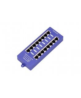 Extralink POE INJECTOR 8 PORT GIGABIT MODE B - 1 Gbps - 8-Port Greitas eternetas, Gigabitinis eternetas 48 V