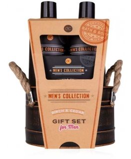 Accentra Men's Collection - Bath care gift set in a tin bucket